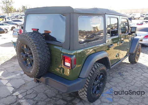 2021 Jeep Wrangler Unlimited Willys 4X4 from USA, damaged, VIN 1C4HJXDN3MW739882